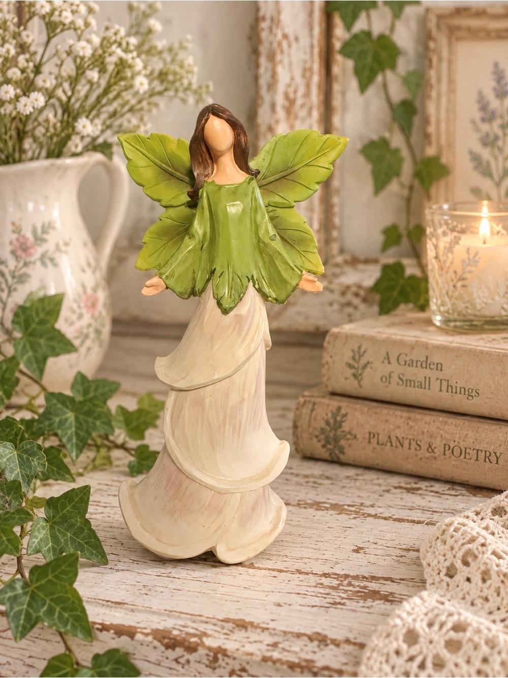 Fairy Leaf Angel Figurine Fairycore Statue